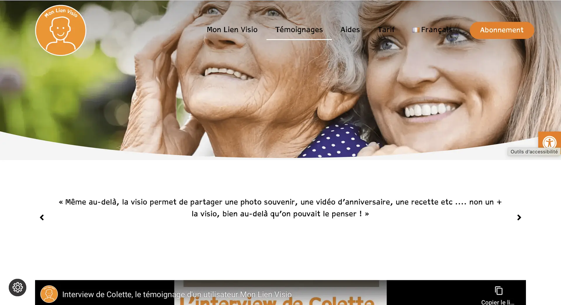 Nos Services Accessibles Aux Personnes g es Mon Lien Visio